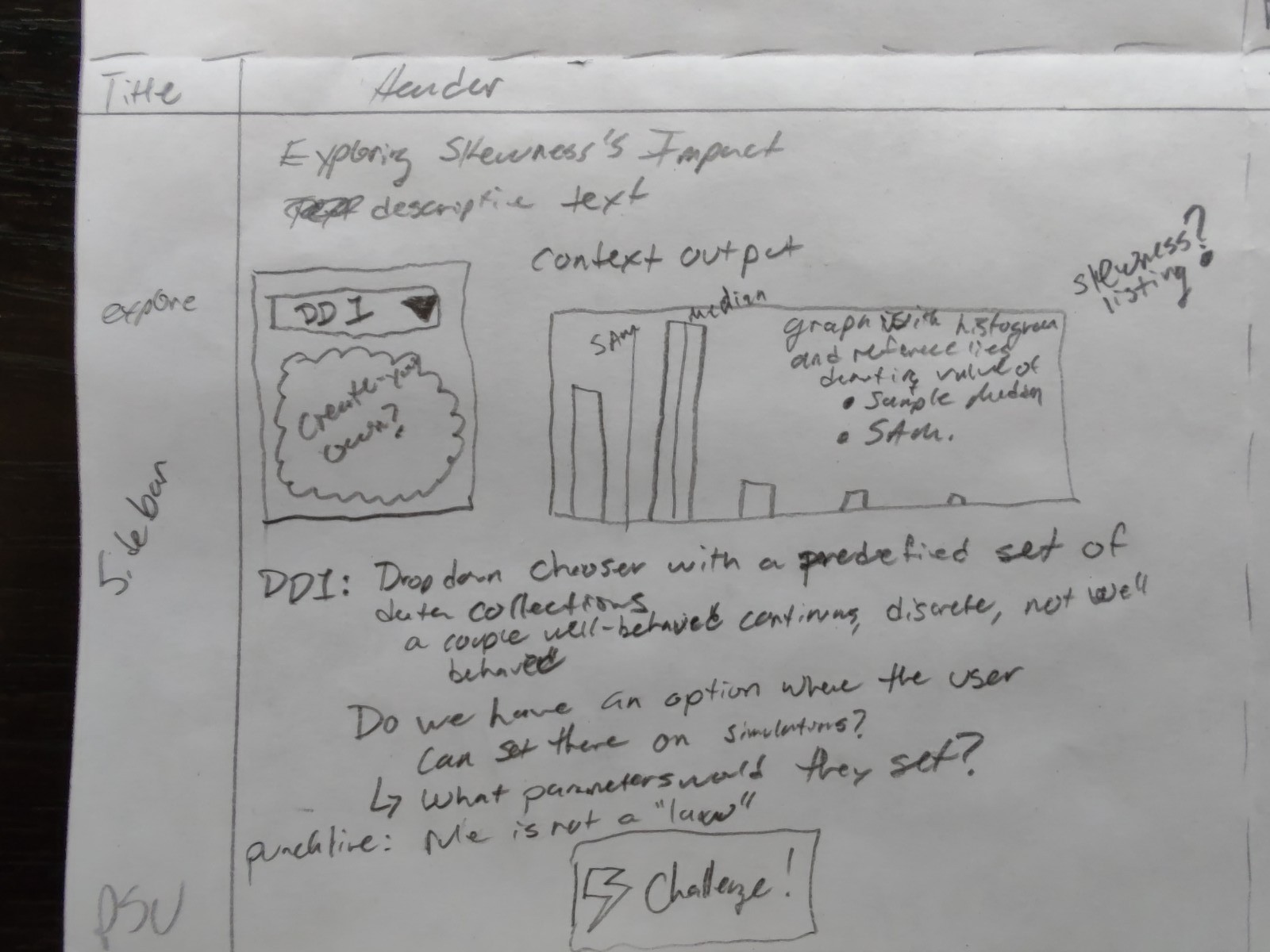 Third Quadrant: Exploration Page